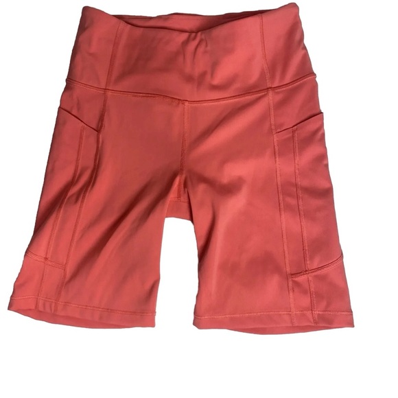 Athleta Ultimate Stash II 7" Short in Coral Petal biker Shorts - Picture 6 of 8